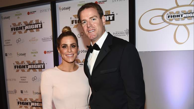 Carson Palmer and wife Shaelyn in March 2015. (Getty)