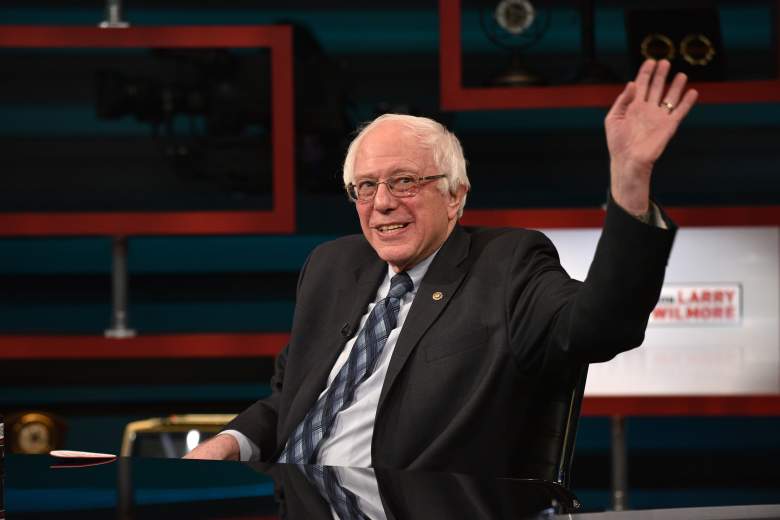 Bernie Sanders, seen here on Larry Wilmore's show, continues to lead in New Hampshire. (Getty)