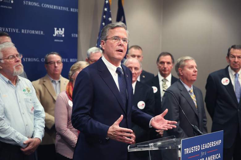 Jeb Bush gained the endorsement of South Carolina Senator and former candidate Lindsey Graham, leading to a noticeable upward swing in the polls. (Getty)
