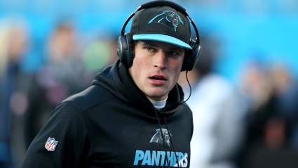 WATCH: Fan Falls Over Railing After Luke Kuechly TD