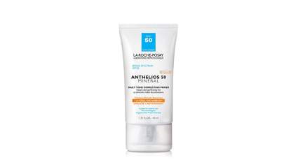 La Roche-Posay tinted mineral sunscreen and primer with SPF 50