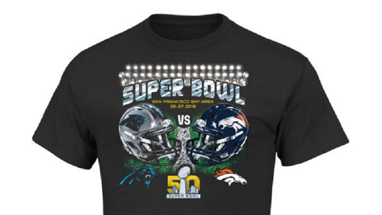 super bowl 50 gear panthers broncos shirts