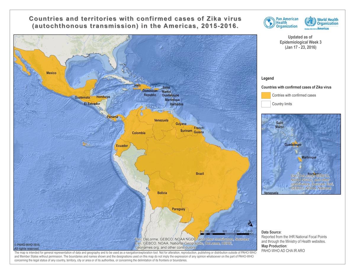 Zika Virus Map Where Is It & Where Could It Spread?
