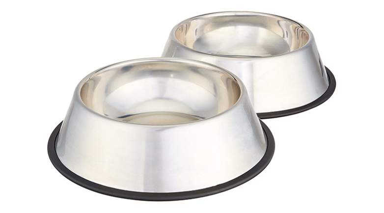 amazonbasics stainless steel dog bowls