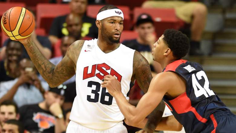 Big men DeMarcus Cousins and Anthony Davis will join the NBA Skills Challenge field in 2016. (Getty)