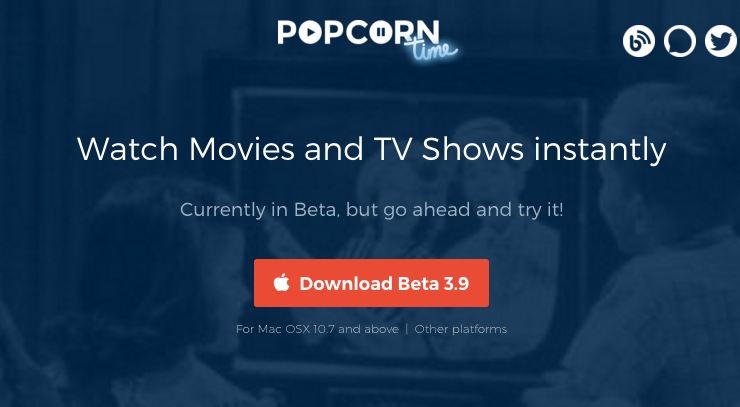 popcorntime.sh homepage
