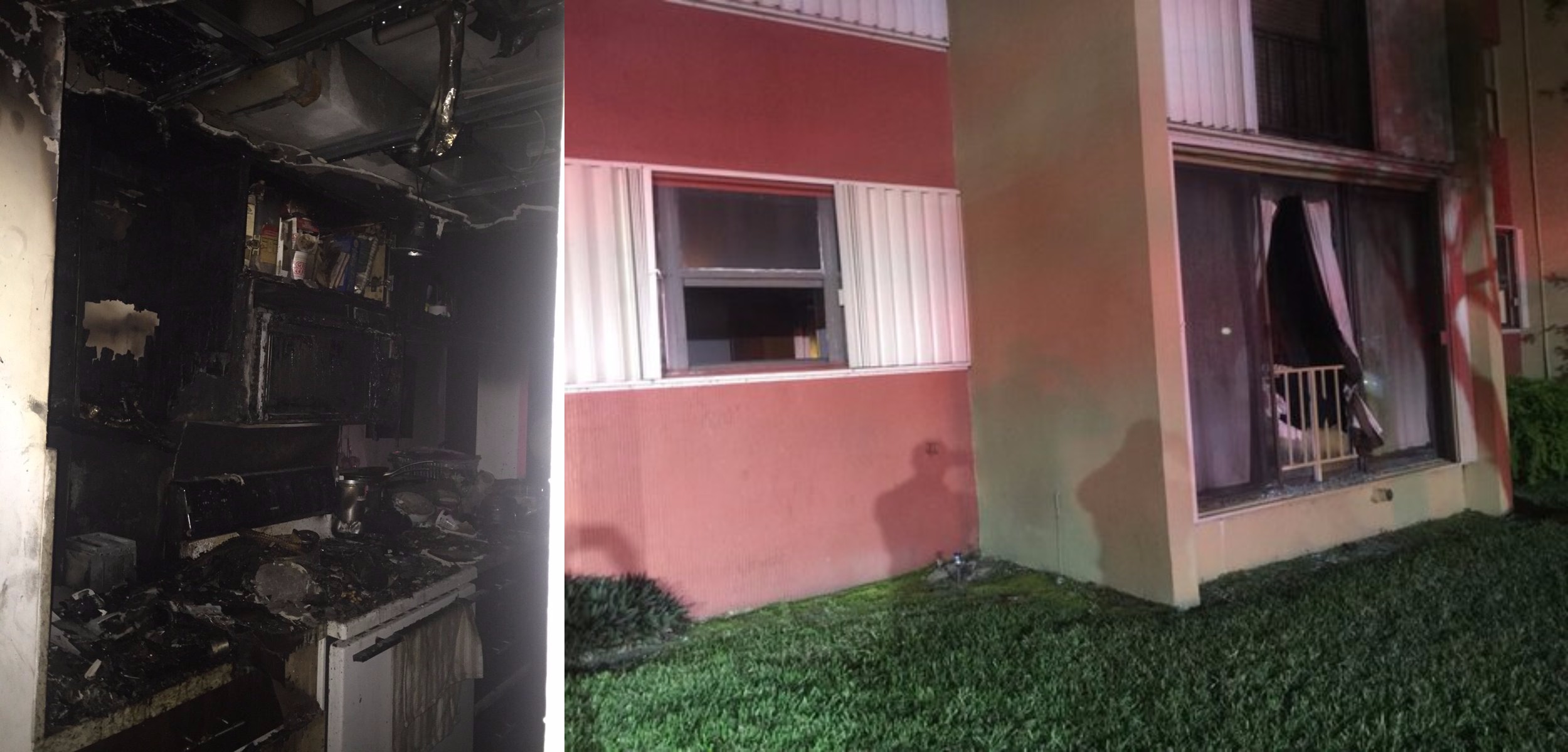 The damage done by the fire. (Miami-Dade Fire Rescue)