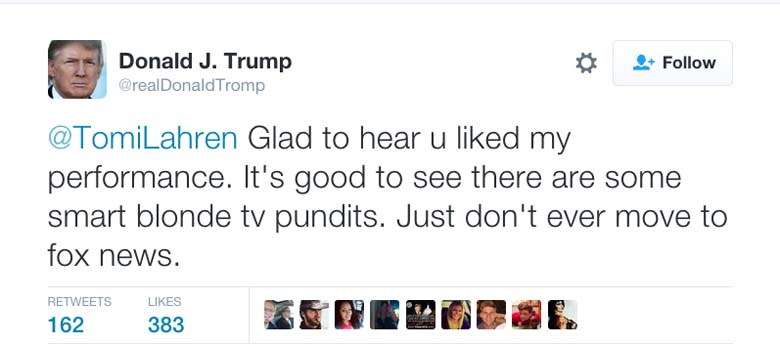Tomi Lahren Donald Trump Twitter