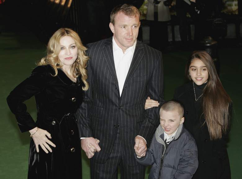 Rocco Ritchie, third from left, is seen here during happier times with step-sister Lourdes, Guy Ritchie and Madonna. (Getty)