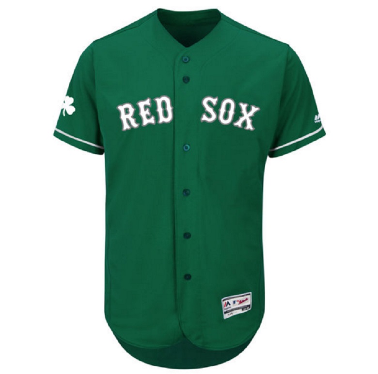 st patrick's day red sox jersey