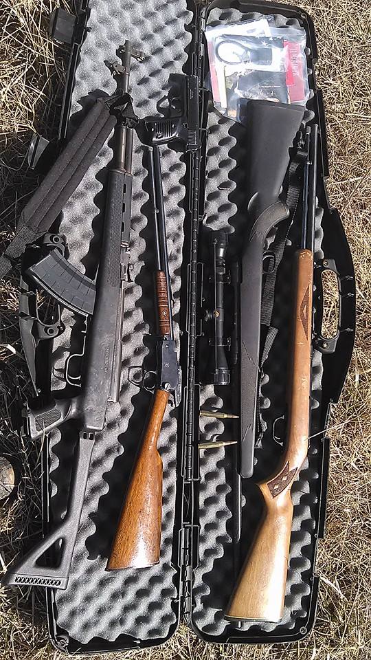 A photo of several guns posted to Facebook by Collins in March.