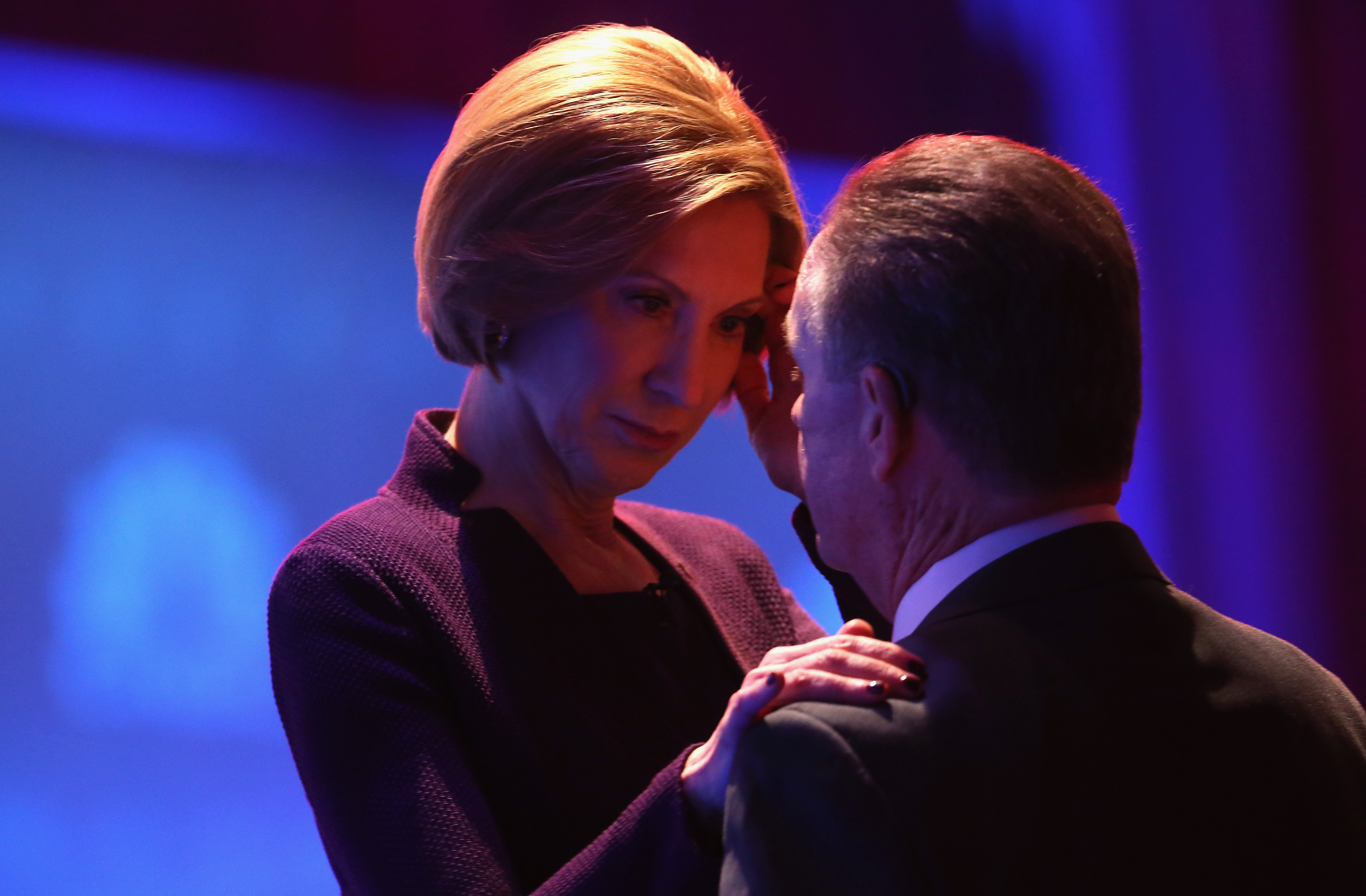 Carly and Frank Fiorina. (Getty)