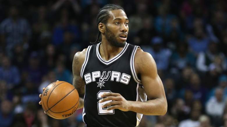 Kawhi Leonard and the San Antonio Spurs will be the No. 2 seed in the NBA's  Western Conference Playoffs. (Getty)