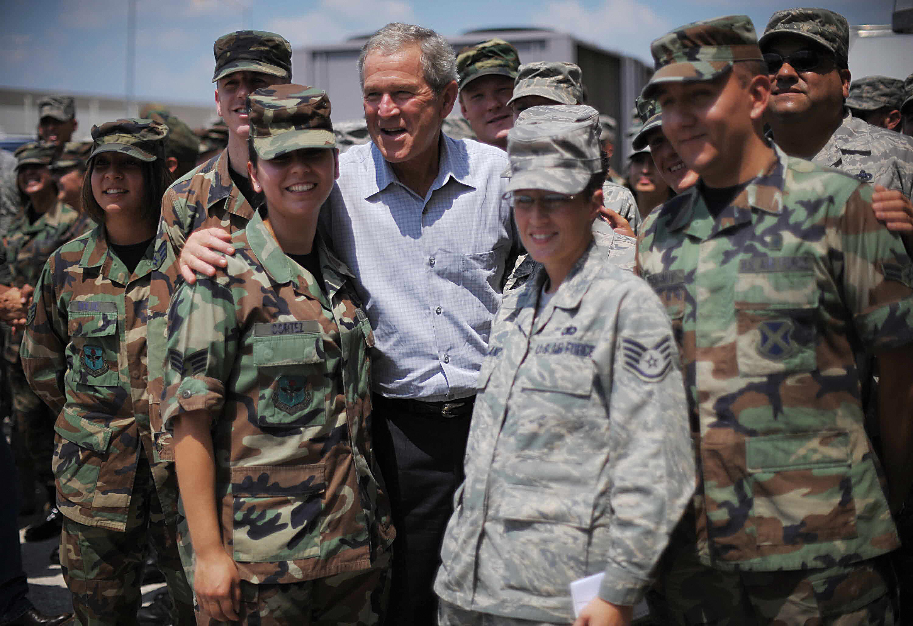US President George W. Bush Lackland Air Force Base