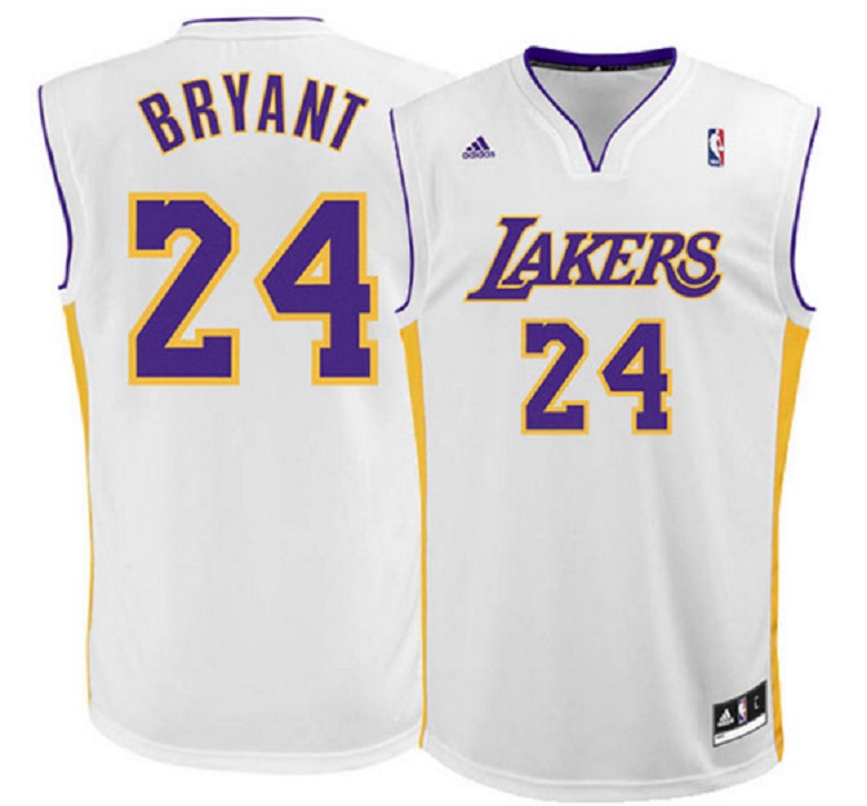 kobe bryant white jersey authentic