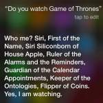 game of thrones siri, game of thrones siri jokes, game of thrones siri questions