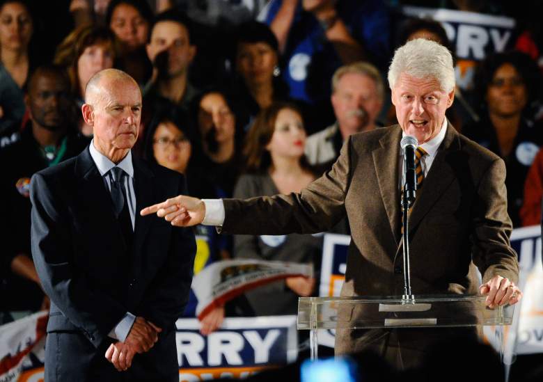 Jerry Brown race, Jerry Brown Bill Clinton, Bill Clinton Jerry Brown endorsement