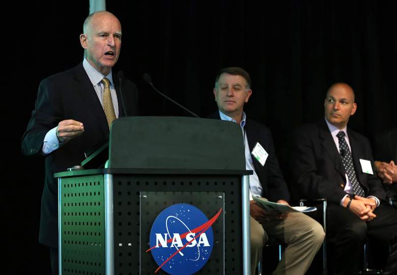 Jerry Brown drought, Jerry Brown Nasa, Jerry Brown summit