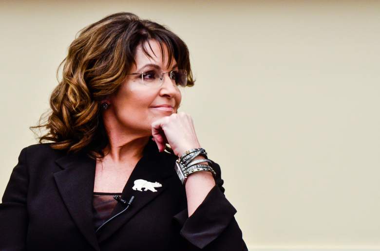 Governor Sarah Palin attends a panel discussion for 'Climate Hustle,' a documentary arguing that climate change is a myth. (Getty)