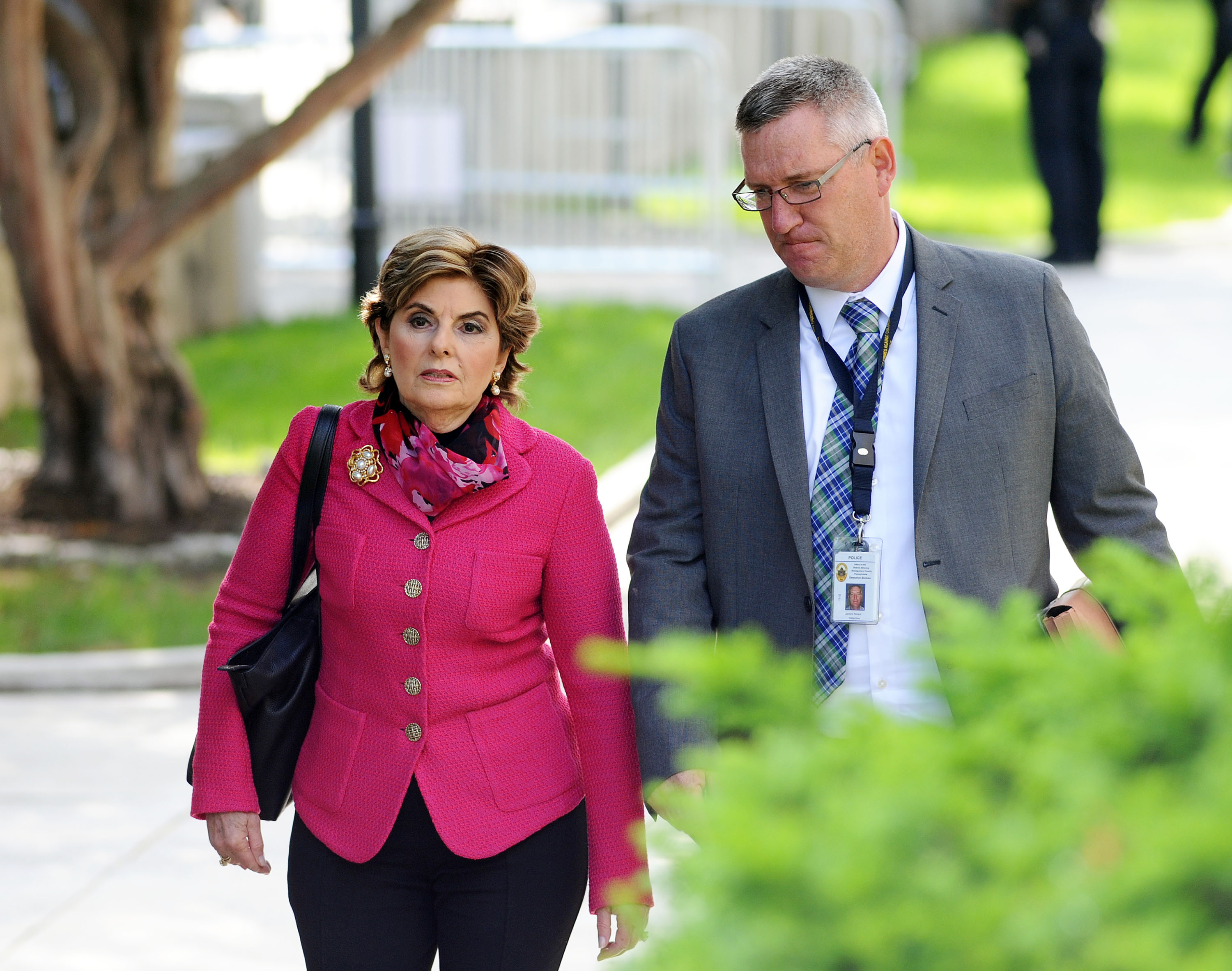 Gloria Allred, an attorney for some of the victims in the Bill Cosby sexual abuse case, arrives for a preliminary hearing on sexual assault charges at Montgomery County Courthouse on May 24, 2016 in Norristown, Pennsylvania. (William Thomas Cain/Getty)