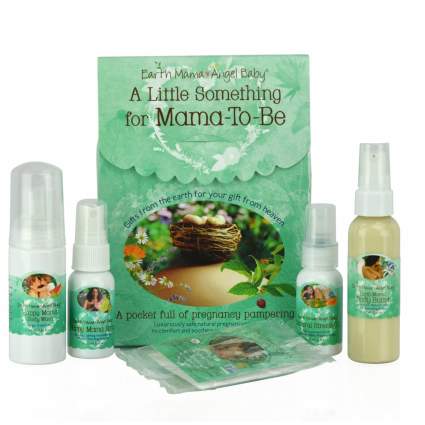 Earth Mama Angel Baby A Little Something for Mama-to-Be organic pregnancy Gift Set, 5 Piece , best baby shower gift