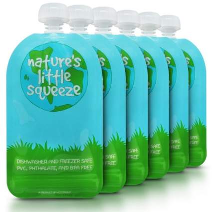 . Nature's Little Squeeze Reusable Food Pouch, best baby shower gift