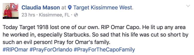 Omar Capo, Omar Capo RIP, Pray for Orlando, Pray for the Capo Family