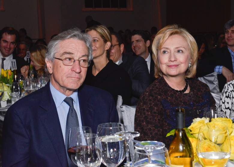 Robert De Niro, Hillary Clinton