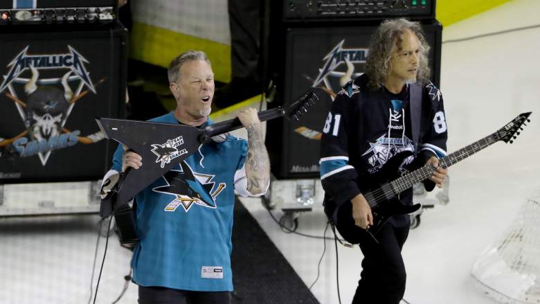 watch metallica national anthem game 4 nhl stanley cup final sharks penguins video
