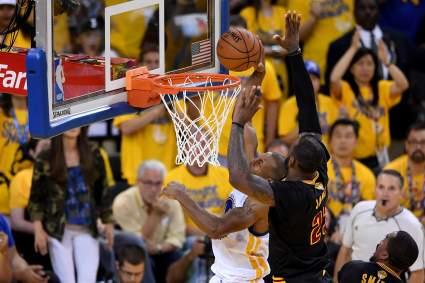 WATCH: LeBron James Blocks Andre Iguodala Layup Attempt