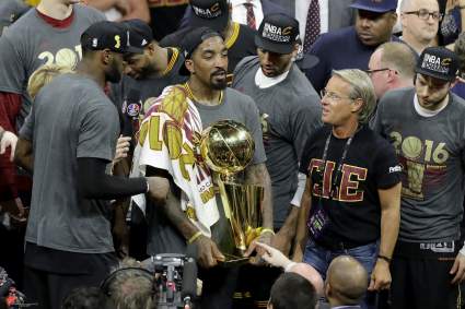 WATCH: J.R. Smith Pays Tribute to His Father Following NBA Finals Win