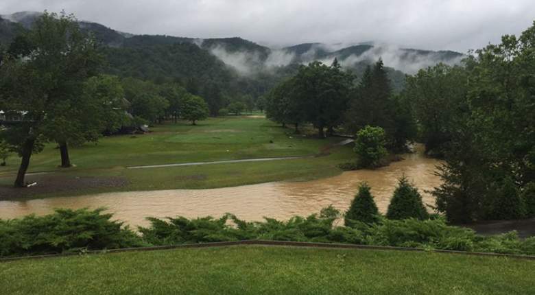 The 2016 Greenbrier Classic was cancelled as a result of major flooding (Greenbrier Resort)