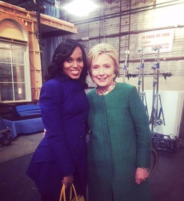 Kerry Washington, Hillary Clinton