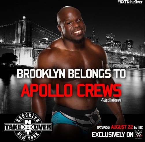 Apollo Crews NXT, Apollo Crews debut, Apollo Crews matches