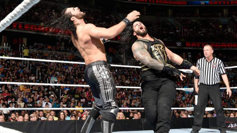 Roman Reigns Seth Rollins, Roman Reigns WWE battleground, Seth Rollins wwe battleground