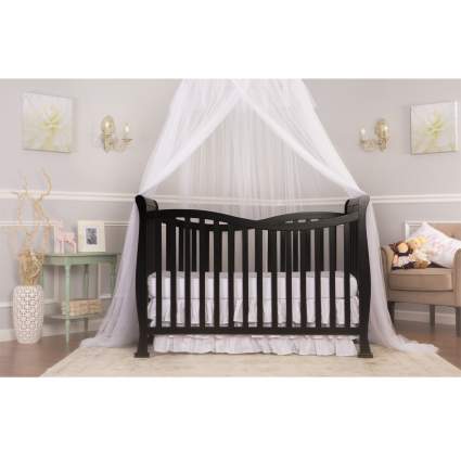 Dream On Me Violet 7 in 1 Convertible Life Style Crib, Black , best baby crib, nursery