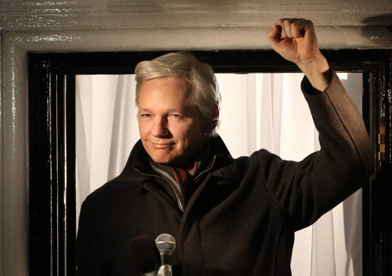 LONDON, ENGLAND - DECEMBER 20: Wikileaks founder Julian Assange speaks from the Ecuadorian Embassy on December 20, 2012 in London, England. Mr Assange has been living in the embassy since June 2012 in an attempt to avoid extradition to Sweden where he faces allegations of sexual assault. (Photo by Peter Macdiarmid/Getty Images)