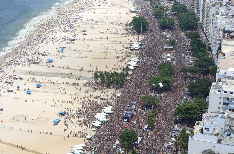Copacabana Beach in Rio. (Getty) 