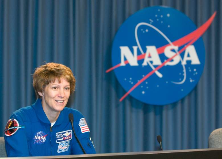 Eileen Collins press conference, Eileen Collins NASA, Eileen Collins space shuttle