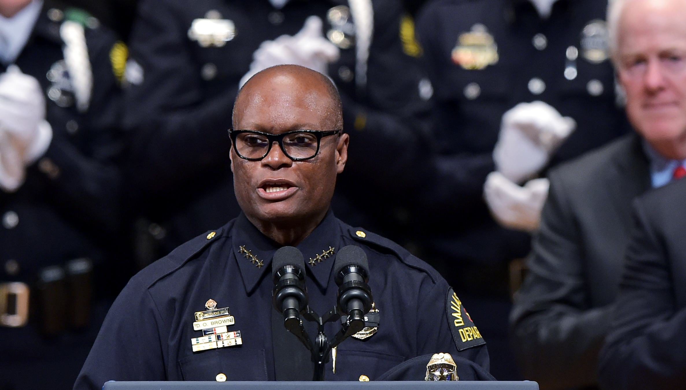 WATCH: David Brown Speak At Dallas Police Memorial