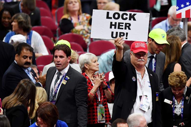 lock her up, rnc 2016, gop convetnion, trump, hillary