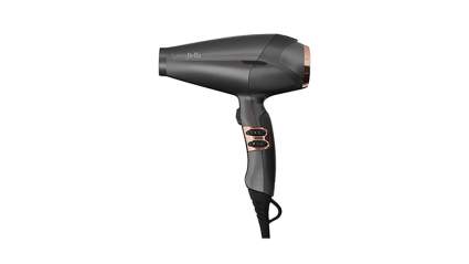 black and rose gold lumabella ionic professional blow dryer