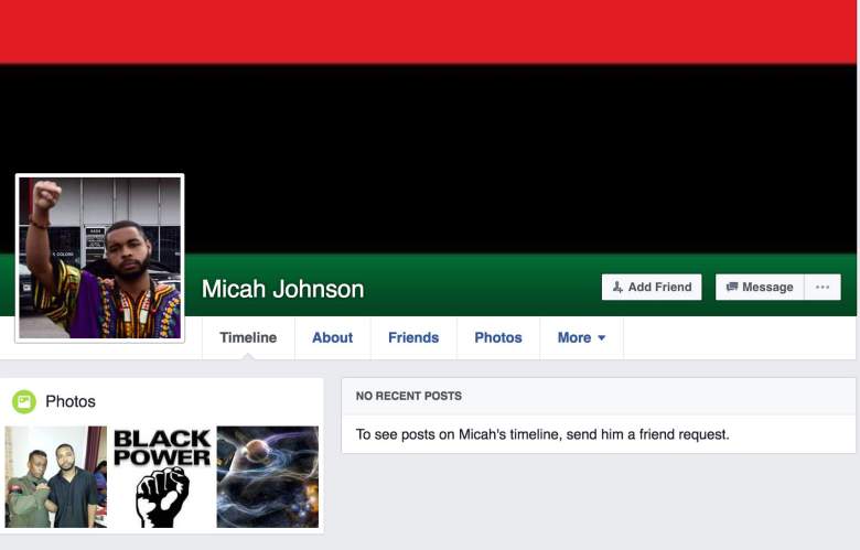Micah Johnson's Facebook cover photo. (Facebook)