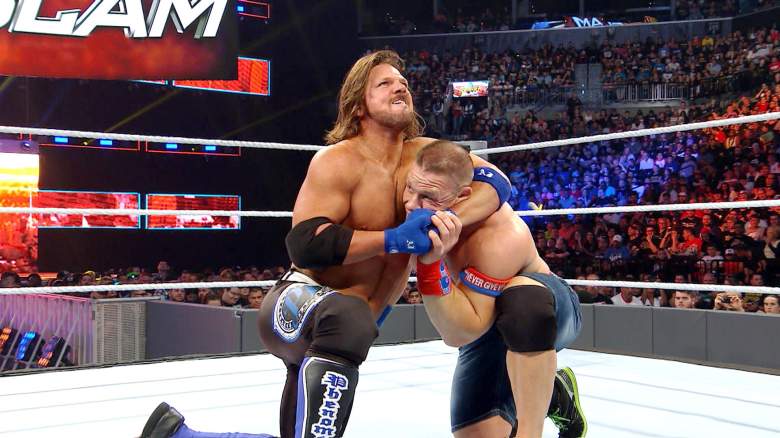 John Cena AJ Styles, John Cena AJ Styles summerslam, John Cena AJ Styles smackdown