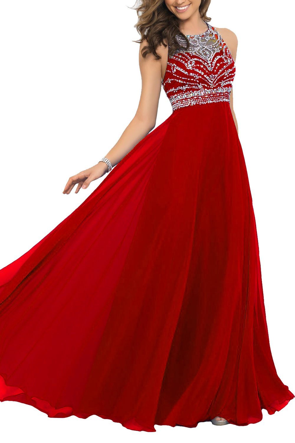 wedding frock red