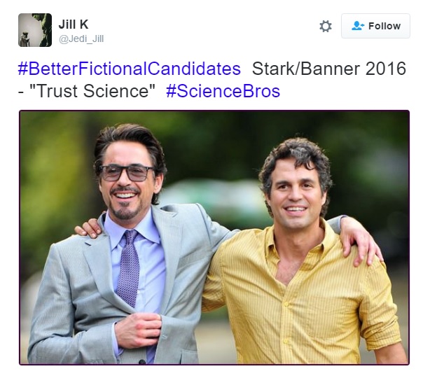 Tony Stark for president, Bruce Banner, BetterFictionalCandidates