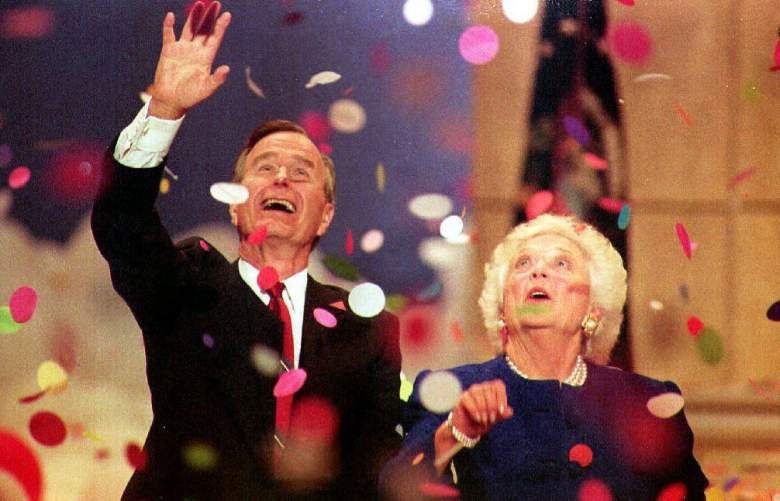 George Bush and Barbara Bush, 1992 Republican National Convention