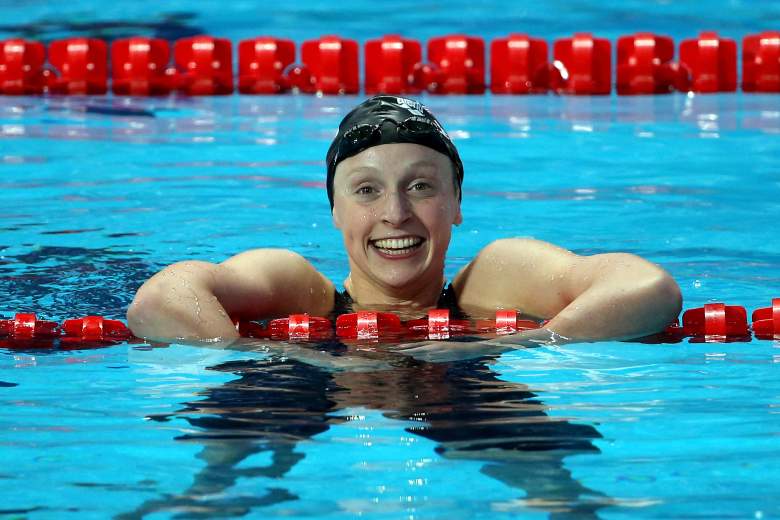 American swimmer Katie Ledecky was six years old, when her mother first signed her up for swimming lessons at the Palisades Swim & Tennis Club. (Getty)