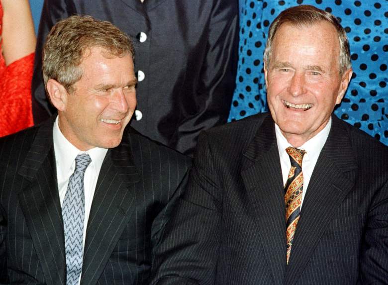 George W. Bush and George H.W. Bush, George H.W. Bush obit, George H.W. Bush family reunion