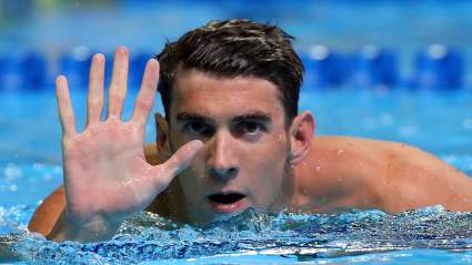 WATCH: Michael Phelps Stares Down Chad Le Clos